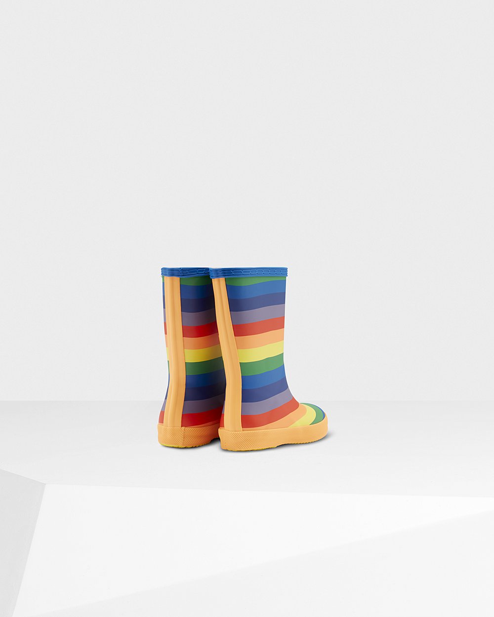 Hunter Original First Classic Rainbow Rain Boots - Online Store Kids Multicolor - OMNTUX965